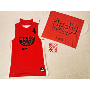 Nike Rip City Academy Reversible Basketball Jersey Adult Small +Towel & Bam Bams